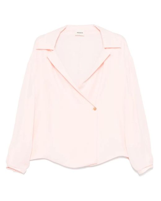 Khaite Pink Ashton Blouse