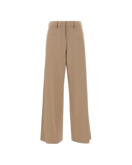 Fabiana Filippi Natural Spoleto Wide-Leg Trousers