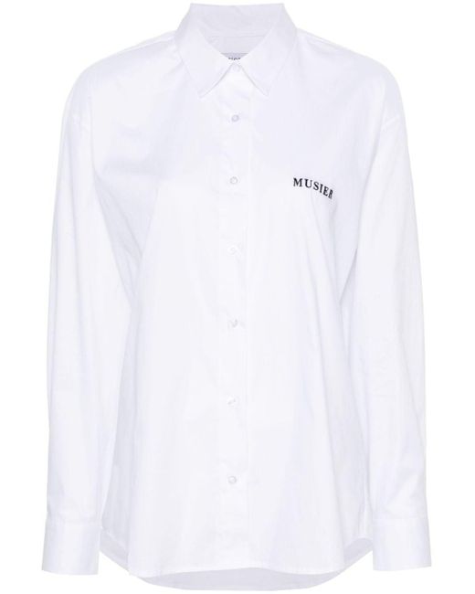 Camisa Kuss Musier Paris de color White