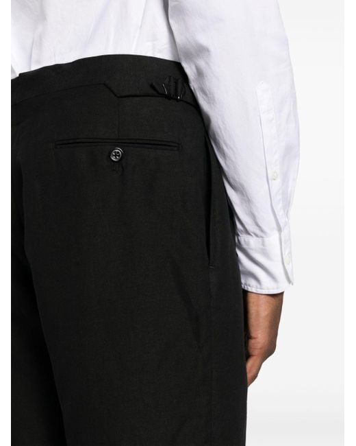 Ralph Lauren Purple Label Black Gregory Straight-leg Tailored Trousers for men