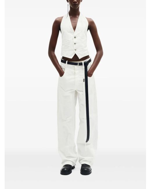 Ann Demeulemeester White Monique Waistcoat