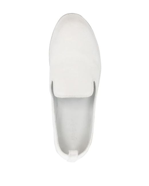 Marsèll White Strasacco Round-Toe Loafers