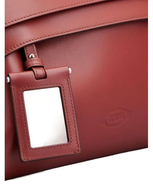 Tod's Red Schultertasche Aus Leder