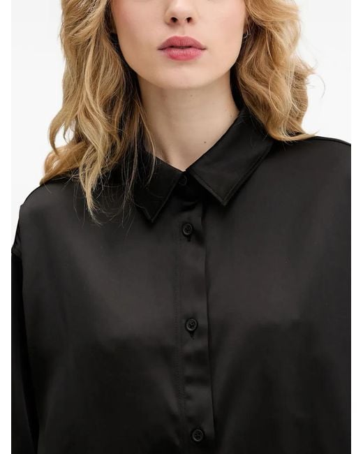 Karl Lagerfeld Black Buttoned Shirt