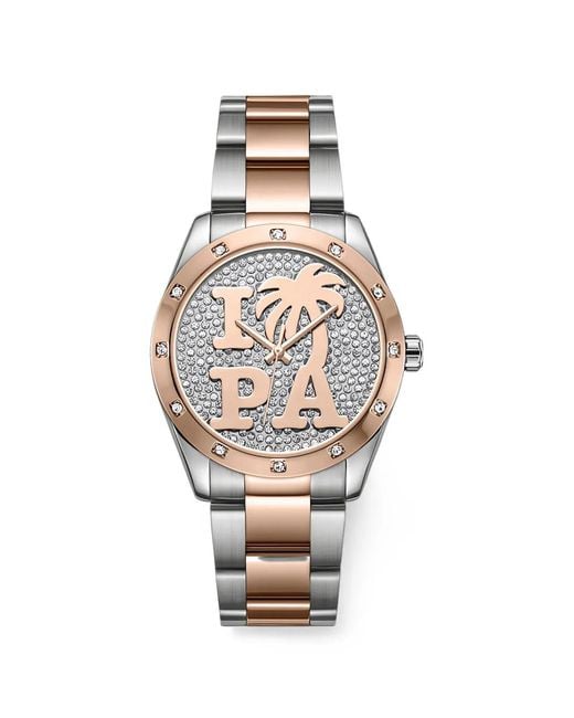 Palm Angels White Round-Shape 37.5Mm Watch