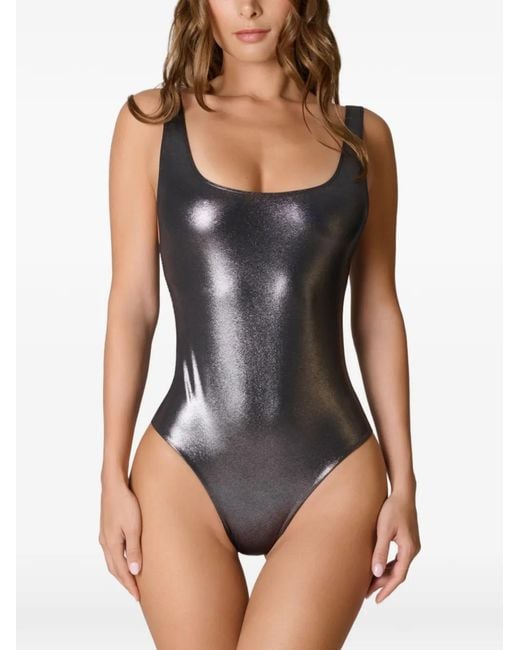 Maison Close Black Open-Back Swimsuit