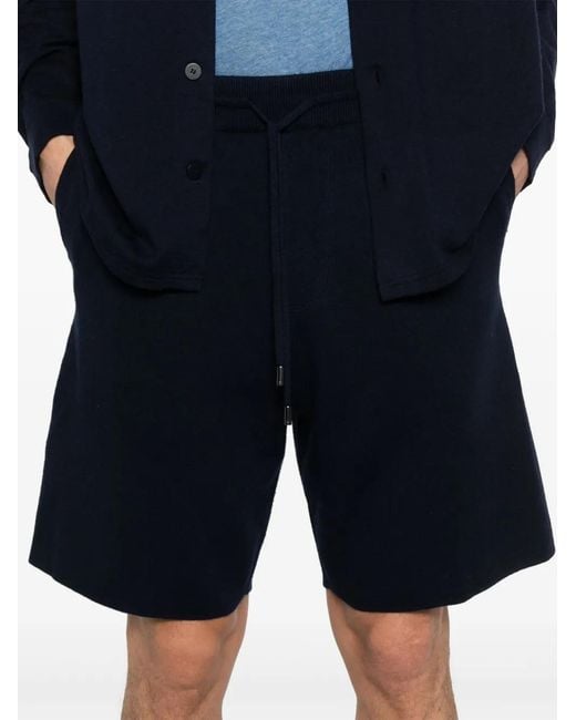 Bompard Blue Knitted Shorts for men