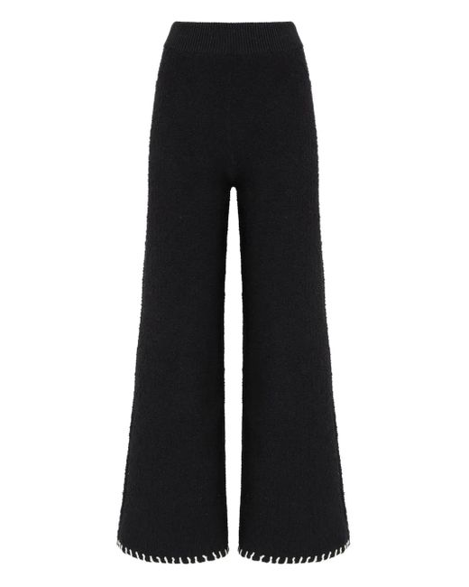 Osklen Black Whipstitch-Detail Trousers