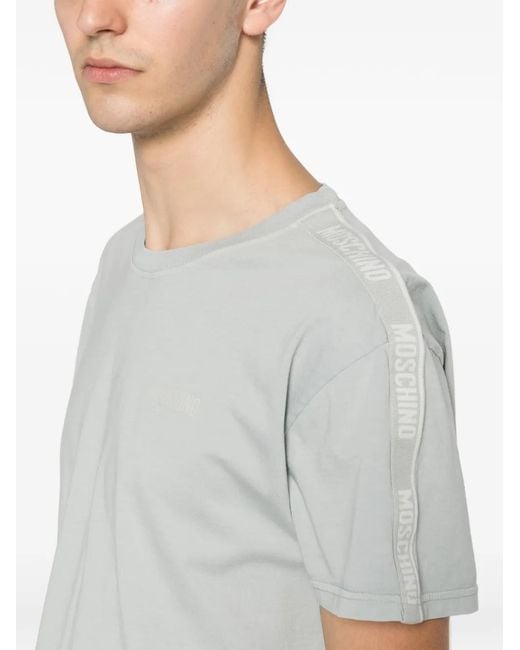 Moschino White Logo-Detail T-Shirt for men