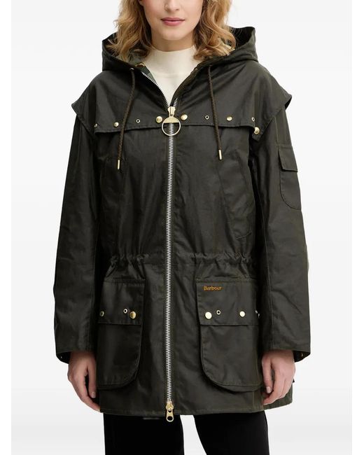 Barbour Black Drawstring Hooded Jacket