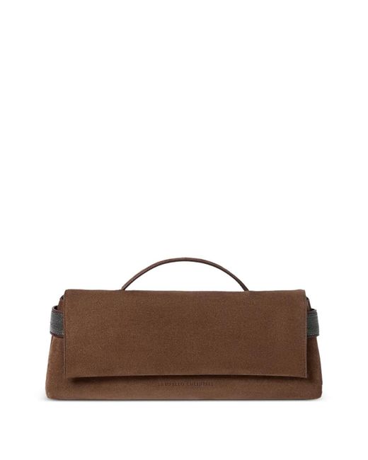 Clutch di Brunello Cucinelli in Brown