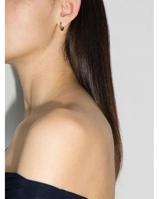 Adina Reyter Metallic 14Kt Small Hoop Earrings