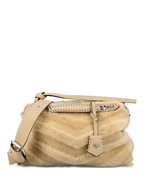 Fendi Natural Mittelgroße By the Way Selleria Tote Bag