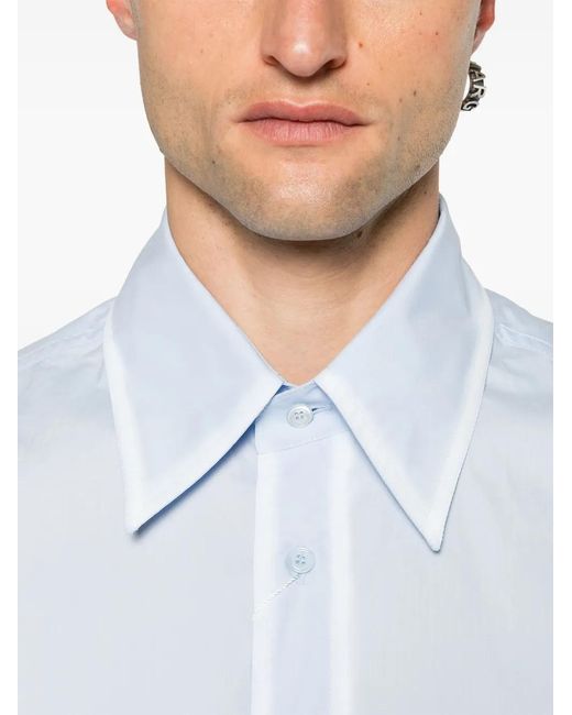 MM6 by Maison Margiela Blue Formal Shirts for men