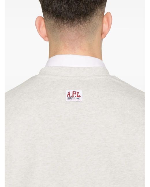 Sudadera Label H A.P.C. de hombre de color White