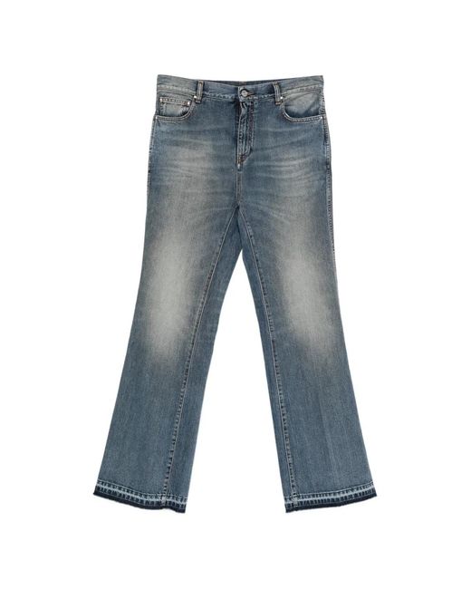 Amiri Blue Faded-Effect Bootcut Jeans for men