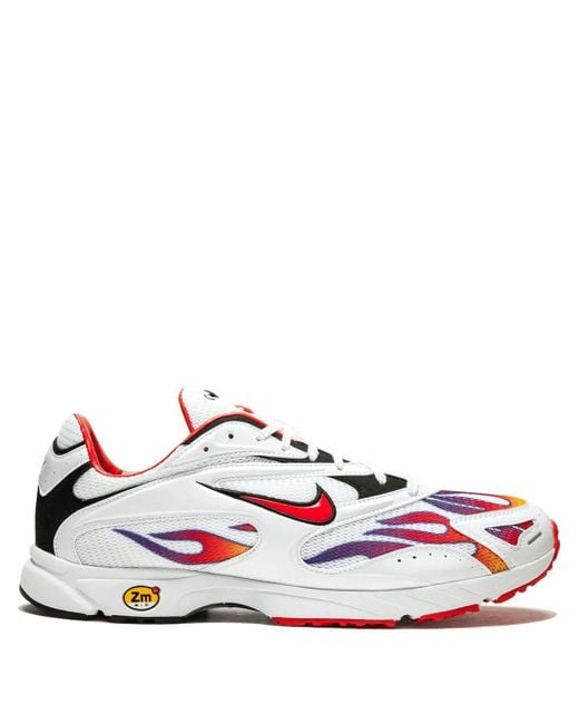 Nike White X Supreme Zoom Streak Spectrum Plus Sneakers