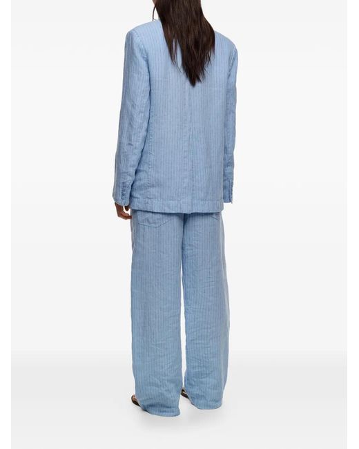 Bimba Y Lola Blue Pinstripe Trousers