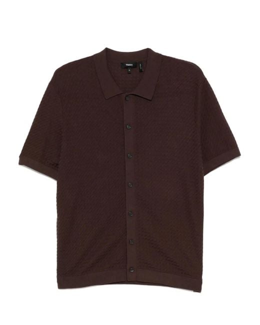 メンズ Theory コットン カーディガン Brown