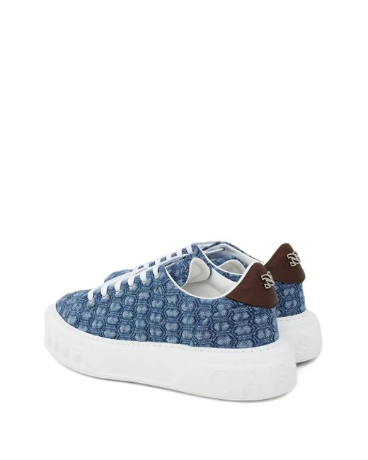 Casadei Blue Baskets Off-Road À Lacets
