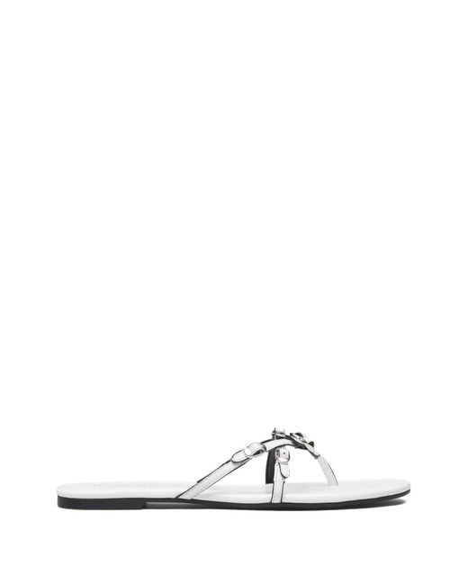 Marc Jacobs White The Kiki Leather Sandals