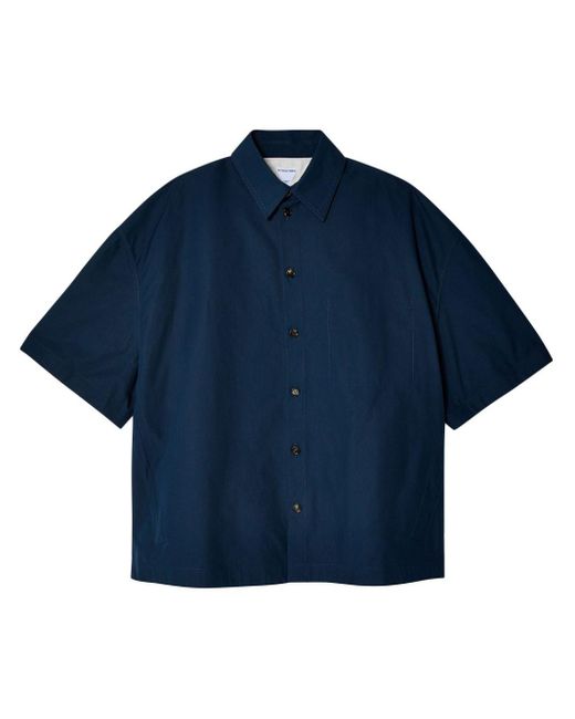 Camisa de manga corta Bottega Veneta de hombre de color Blue