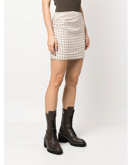 Jupe En Tweed À Fronces IRO en coloris Natural