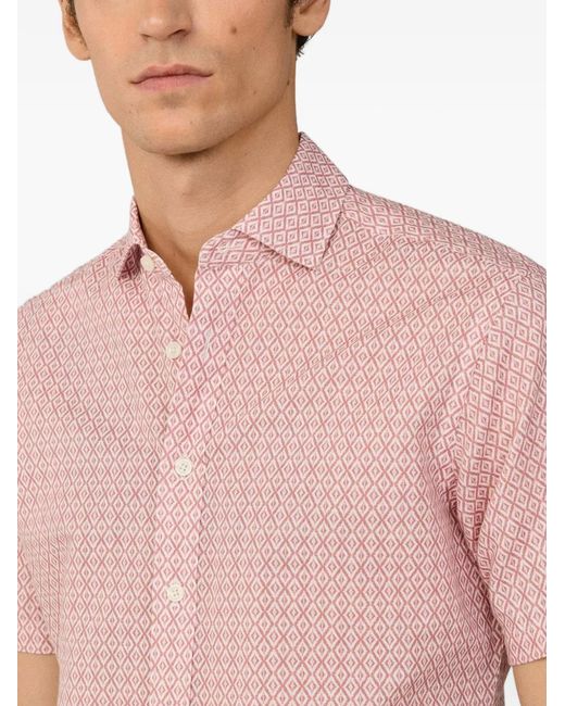 Camisa Con Estampado De Arcilla Hackett de hombre de color Pink