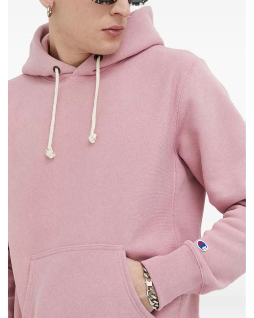 Sudadera con capucha y cordones Champion de hombre de color Pink