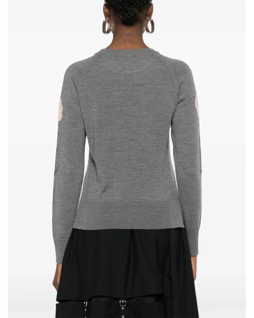 Pull À Fleurs Simone Rocha en coloris Gray