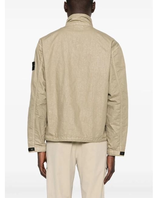メンズ Stone Island コンパスモチーフ ジャケット Natural