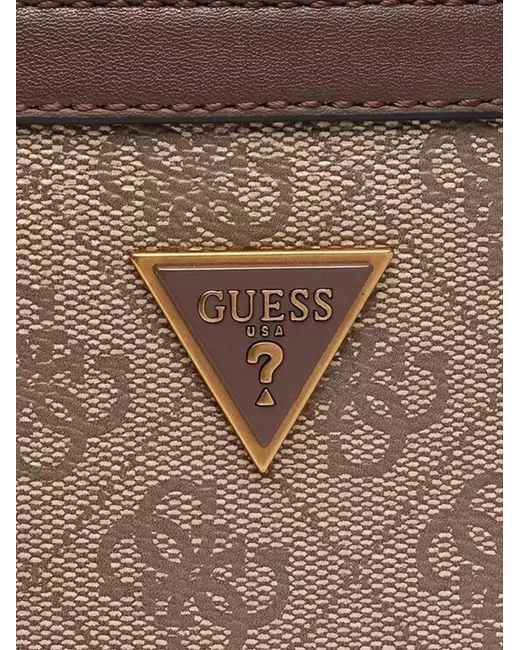 Marsupio Con Monogramma di Guess in Brown da Uomo