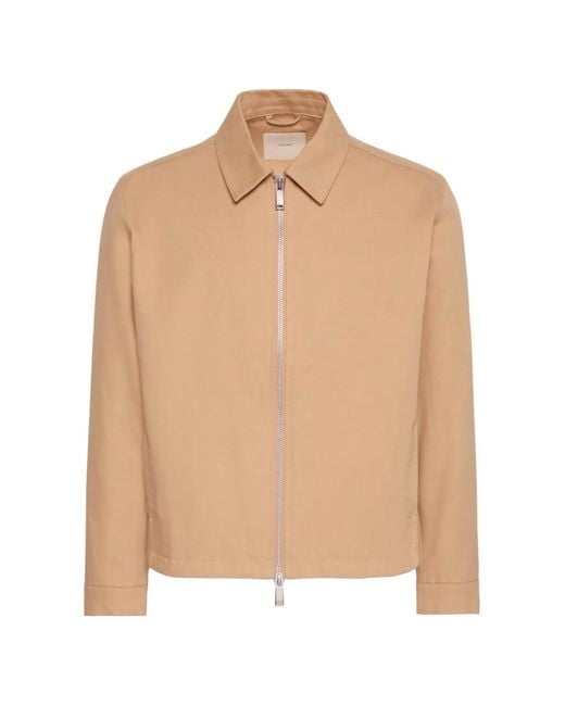 Calvin Klein Natural Zip-Up Collared Jacket for men
