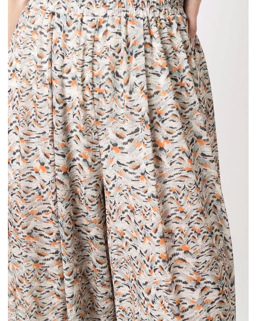 Patrizia Pepe Multicolor Graphic-Print Trousers
