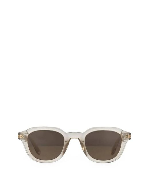 Barbour Gray Geometric-Frame Sunglasses for men