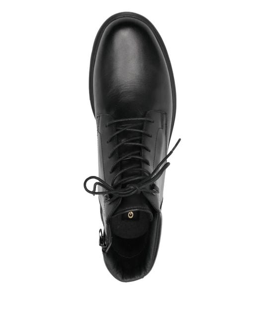 Geox Black 30Mm Spherica Lace-Up Boots for men