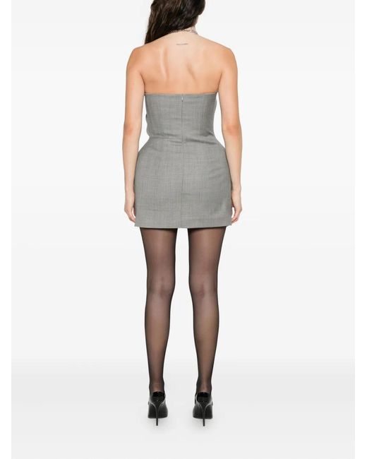 Magda Butrym Gray Twisted Draped Dress