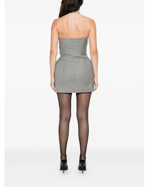 Magda Butrym Gray Twisted Draped Dress