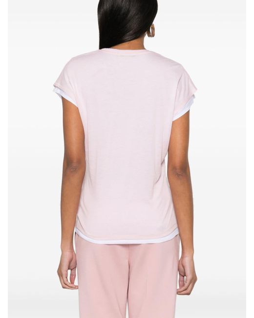 Dorothee Schumacher T-shirt Met Lyocellblend in het Pink