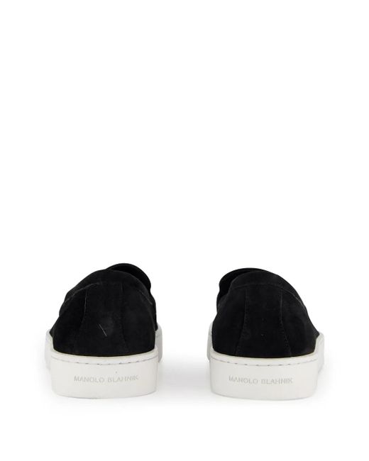 Loafers Manolo Blahnik pour homme en coloris Black