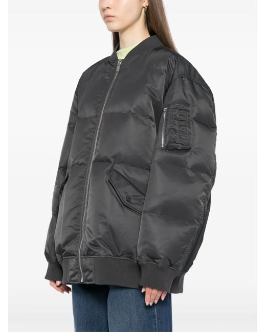 Theory Gray Flight Puffer Jacket