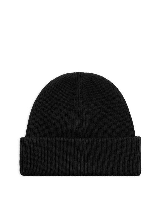 Kith Black Mia Embroidered Beanie for men