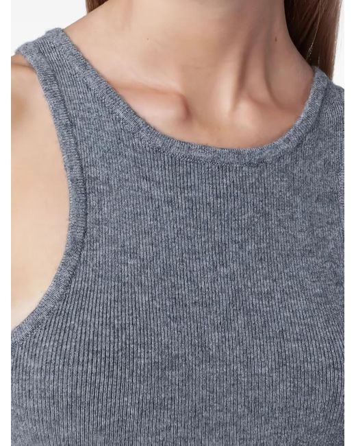 Top di Almada Label in Blue