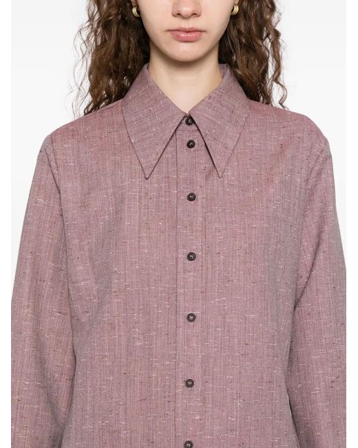 Camicia di Rohe in Purple