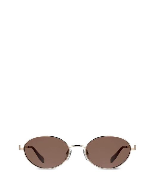 Karl Lagerfeld Pink Oval-Frame Sunglasses