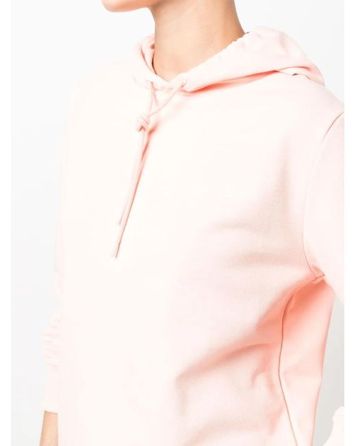 A.P.C. Pink Embroidered Drawstring Hoodie