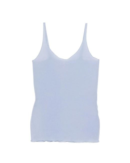 Daniele Fiesoli Blue Sleeveless Tank Top