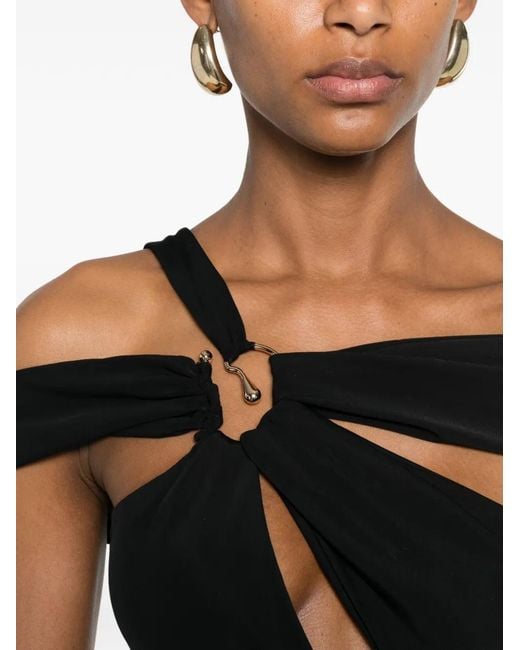 MITILIANE COUTURE Black Cut-Out Midi Dress