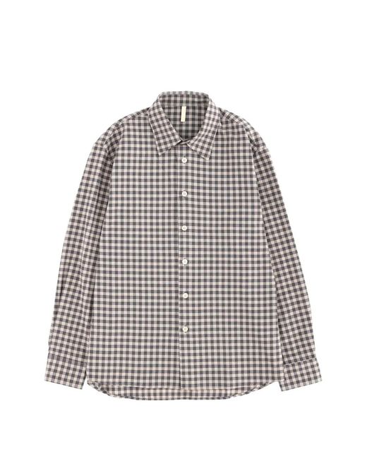 sunflower Gray Checked Shirt for men