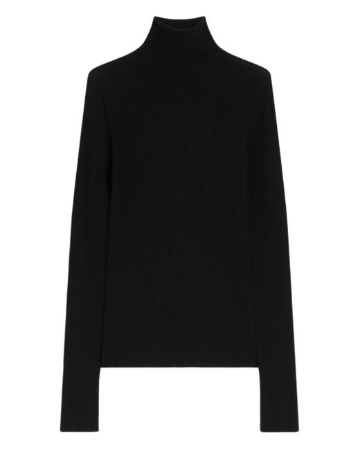 Top A Coste A Collo Alto di Sportmax in Black